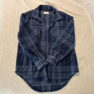Z Supply Navy Checkered Button Down Shirt